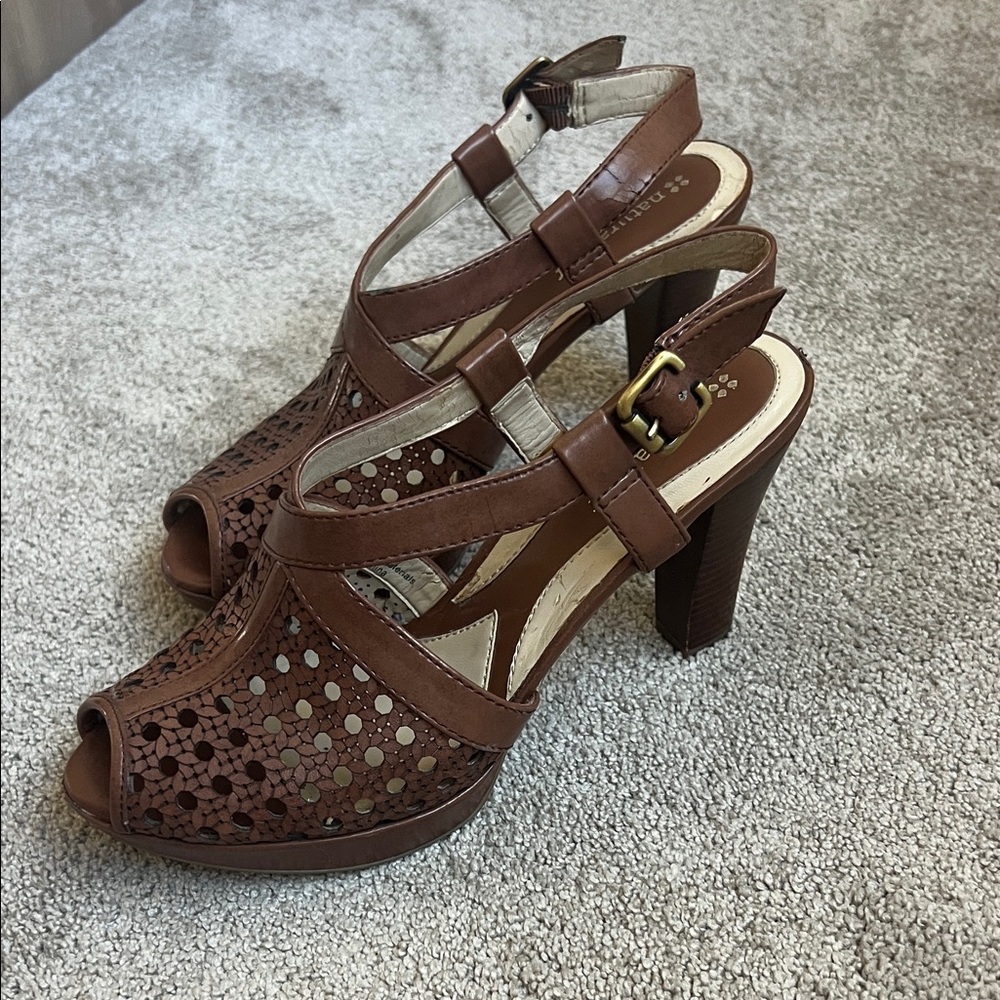 Naturalizer Brown Platform Heels
